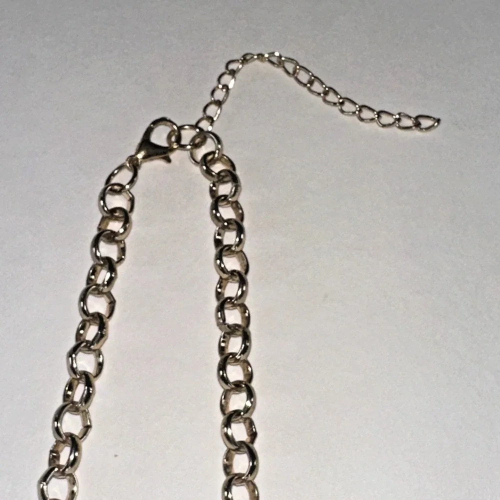 Unbranded Statement Necklace Womens OS Gold Excellent Crystal Bib Hammered Metal